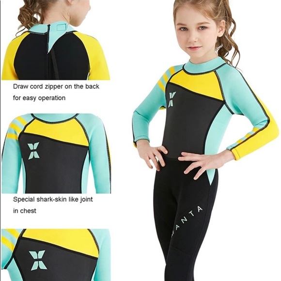 Kids 2.5mm Wetsuit One Piece UV Protection - Picture 3 of 9